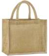 W473 Westford Mill Natural Starched Jute Midi Tote Bag Natural colour image